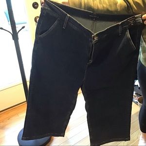 J Crew factory wide leg crop jeans